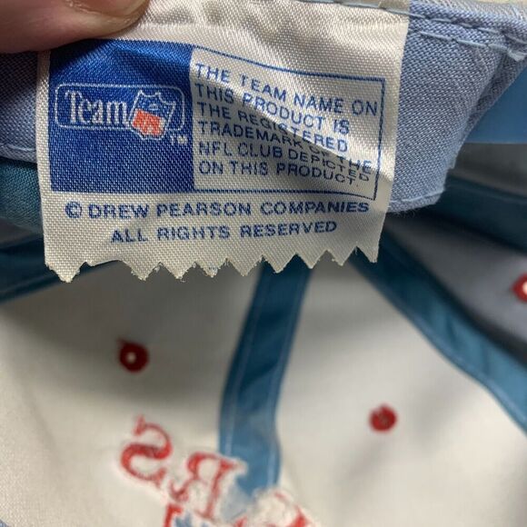 Vintage Houston Oilers Team NFL Snapback Hat Embroidered Drew Pearson Youngan - Picture 7 of 8